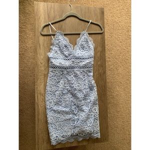 Baby Blue Laced Dress